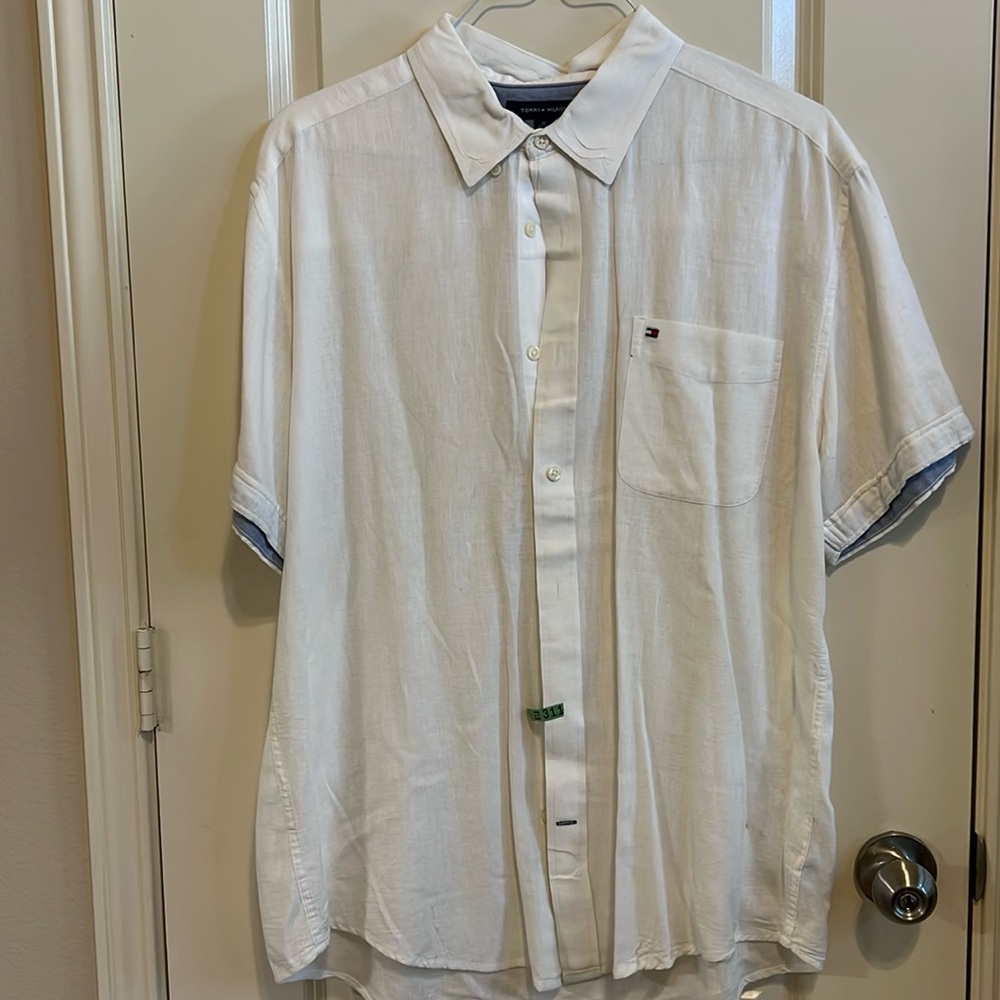 Tommy Hilfiger short slee linen shirt